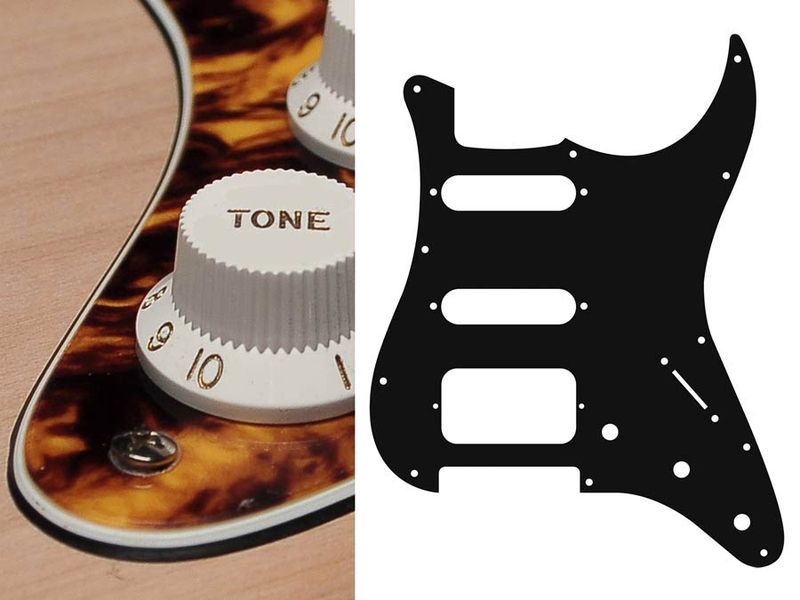 Boston ST-323 Pickguard Strat - Marble Yellow
