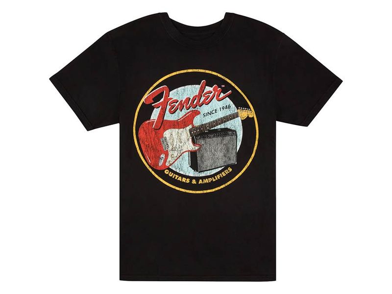 Fender  T-Shirts 1946 guitars & amplifiers, vintage black, L
