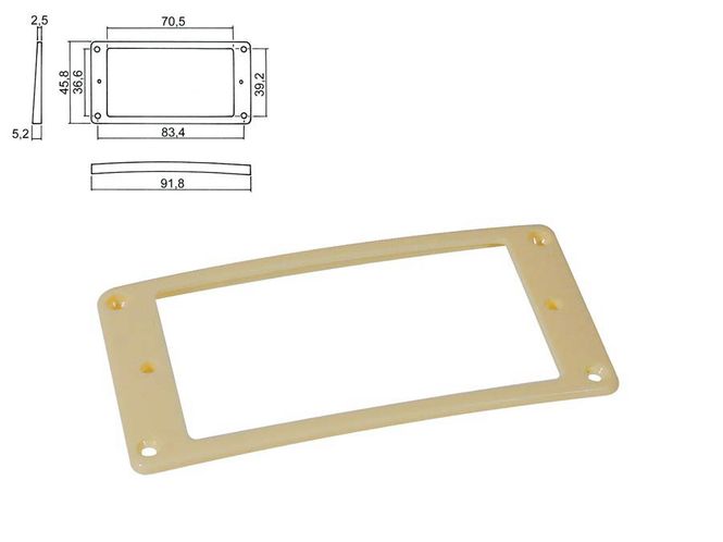 Hovedbilde Boston HPR-08-SCR Pickup Ring - Ivory