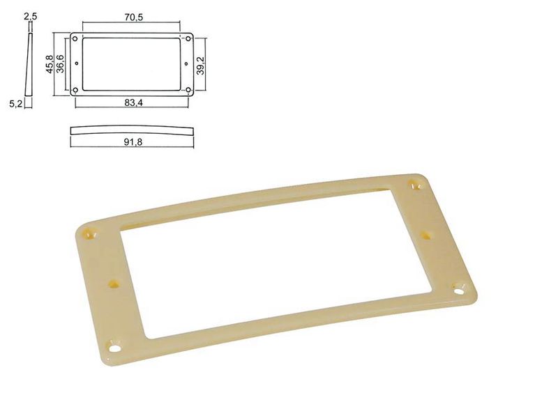 Boston HPR-08-SCR Pickup Ring - Ivory