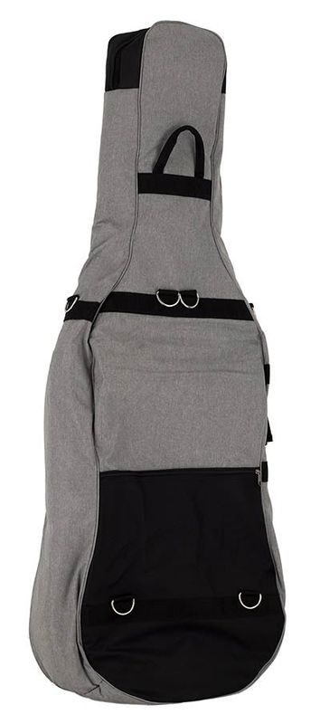 Boston CT-118-GR cello bag 1/8, light grey, 19 mm. padded, 2 straps, various pockets