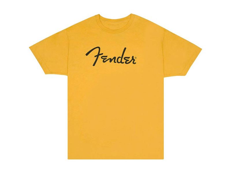 Fender  T-Shirts spaghetti logo, butterscotch, M