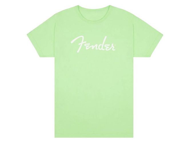 Hovedbilde Fender  T-Shirts spaghetti logo, surf green, M
