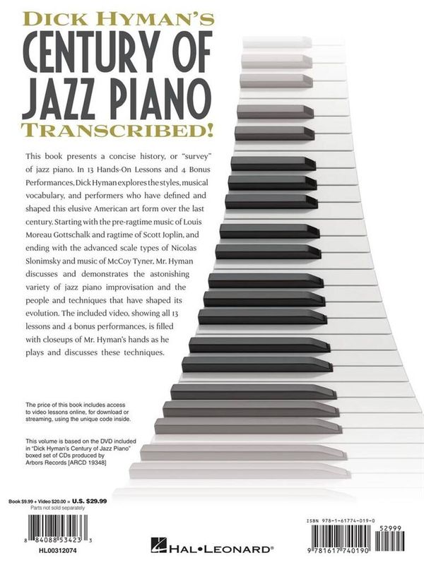 Dick Hyman's Century Of Jazz Piano Transcribed!