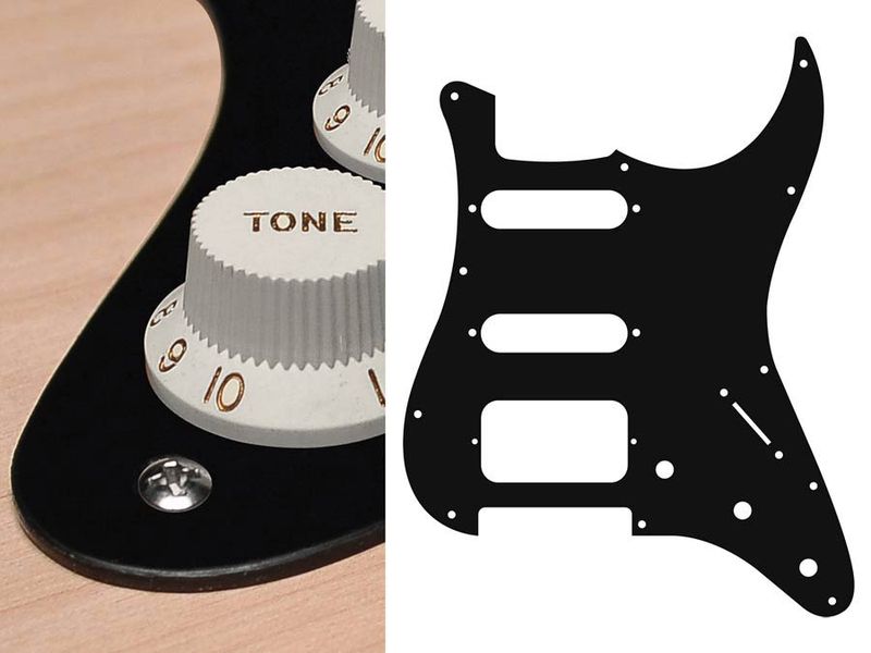 Boston ST-123 Pickguard Strat - Black Mat