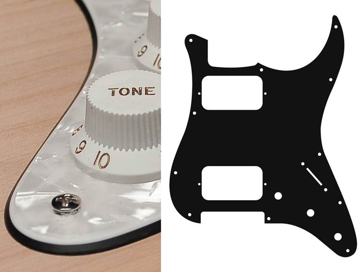 Boston ST-433 Pickguard Strat - Pearl White