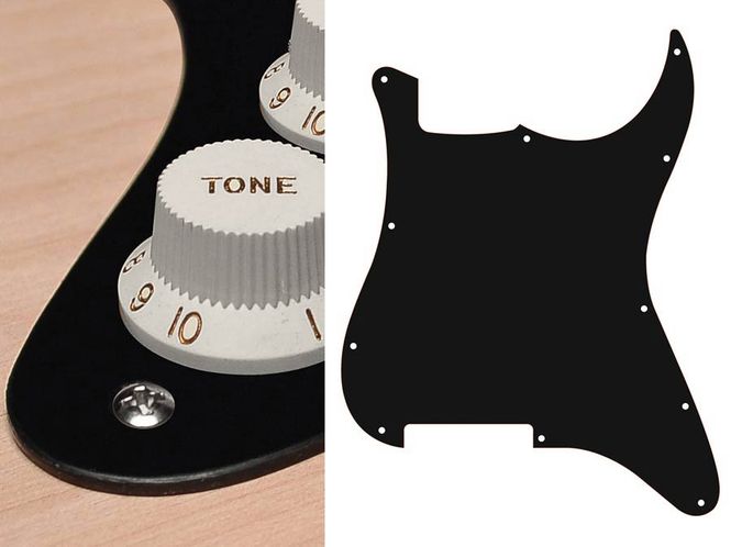 Hovedbilde Boston ST-100 Pickguard Strat - Black Mat