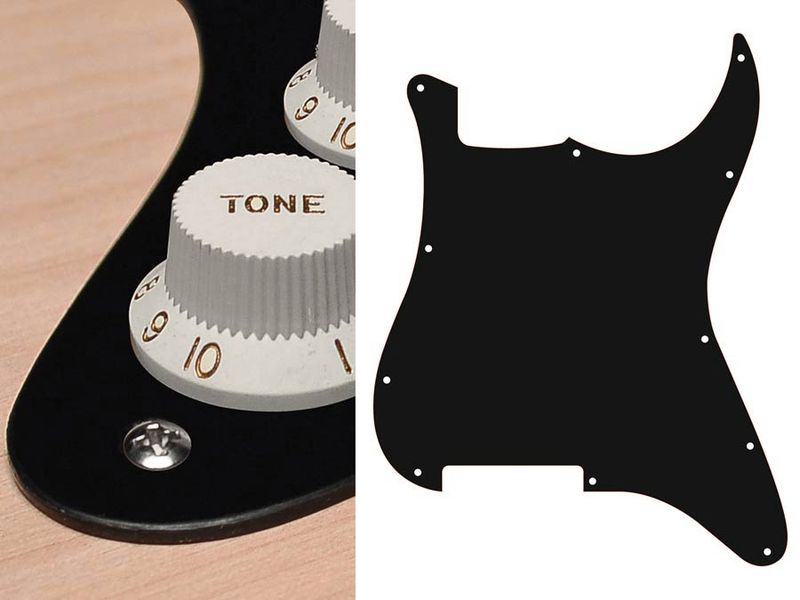 Boston ST-100 Pickguard Strat - Black Mat