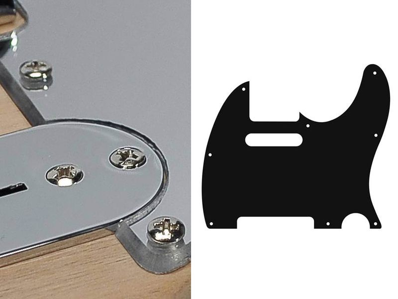 Boston TE-210 Pickguard Tele - Mirror Chrome