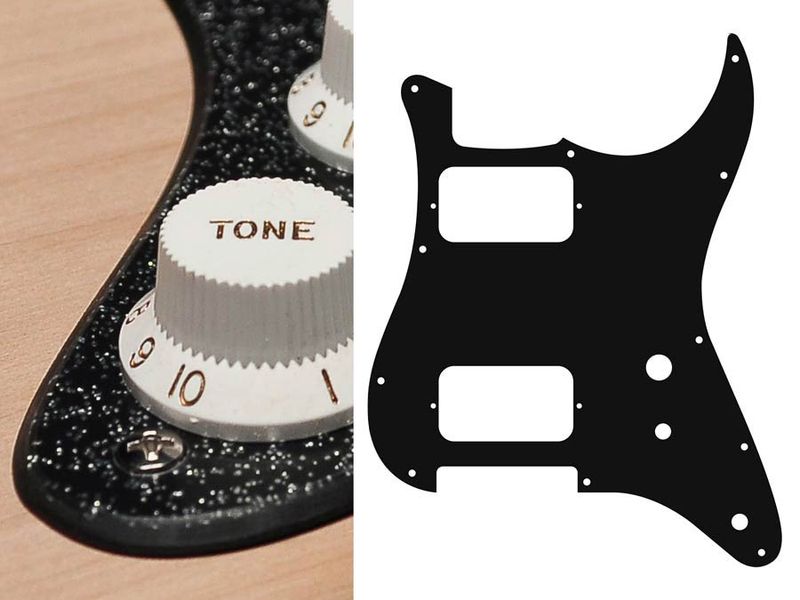 Boston ST-231 Pickguard Strat - Sparkling Black