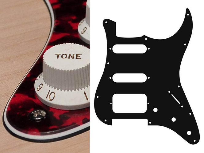 Hovedbilde Boston ST-323 Pickguard Strat - Tiger Red