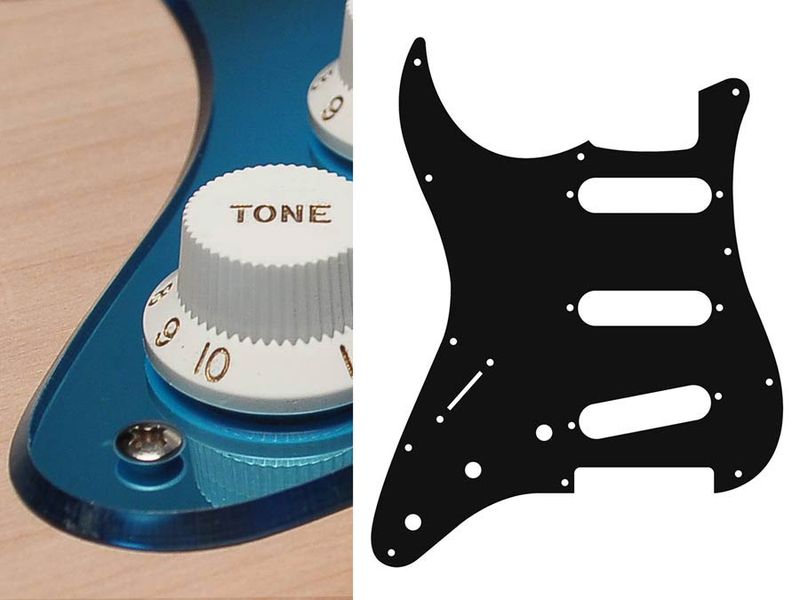 Boston SL-213 Pickguard Strat - Mirror Blue (Lefthand)