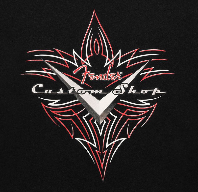 Fender  Custom Shop pinstripe T-Shirt, black, M
