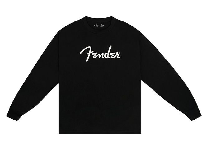 Hovedbilde Fender  Spaghetti logo long sleeve T-shirt, black, M