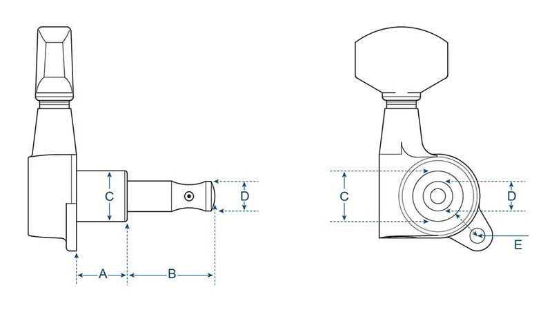 Boston 194-BL Machine Heads