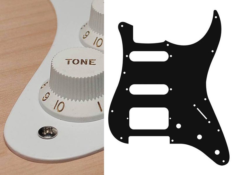 Boston ST-123 Pickguard Strat - White