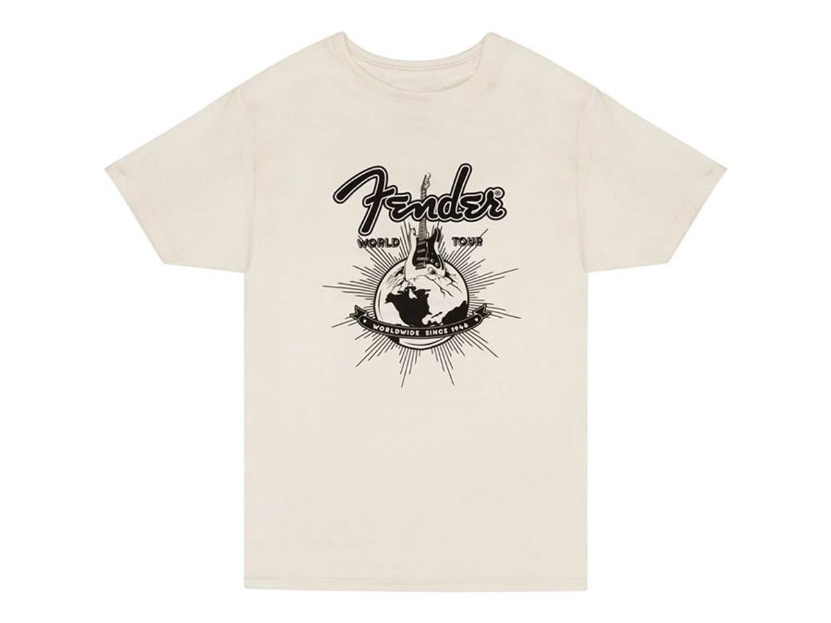 Fender  T-Shirts world tour, vintage white, XXL