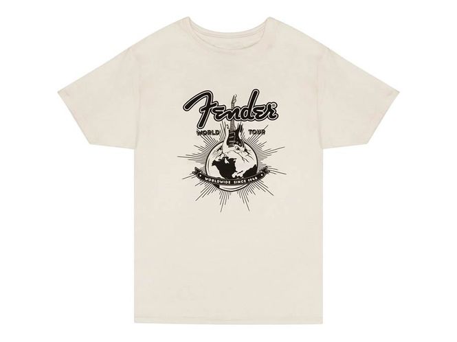 Hovedbilde Fender  T-Shirts world tour, vintage white, XXL