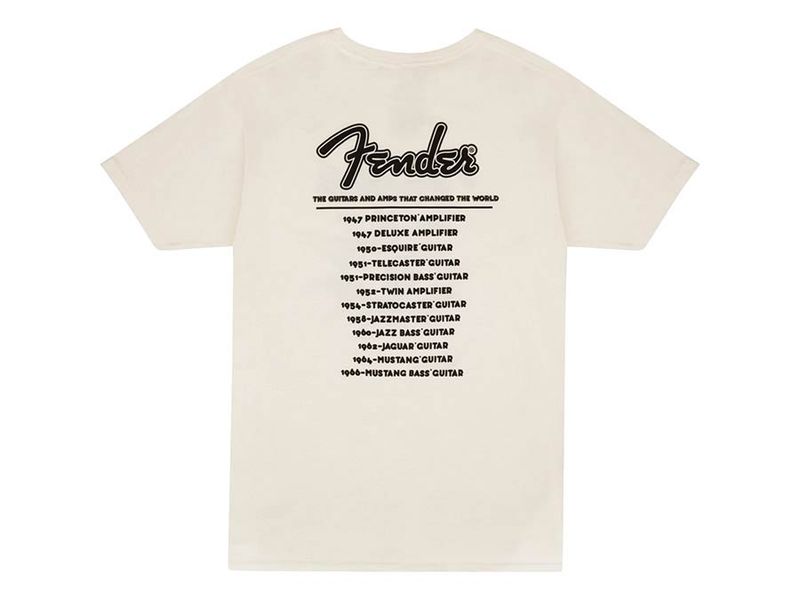 Fender  T-Shirts world tour, vintage white, M