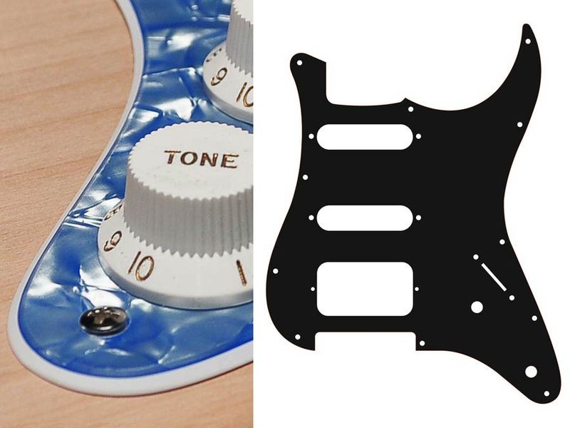Boston ST-222 Pickguard Strat - Pearl Ocean Blue