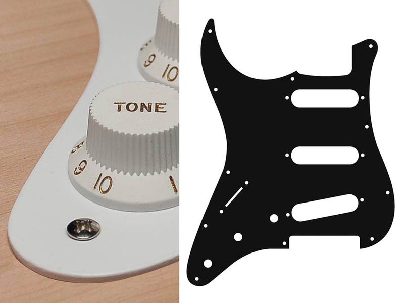 Boston SL-113 Pickguard Strat - White (Lefthand)