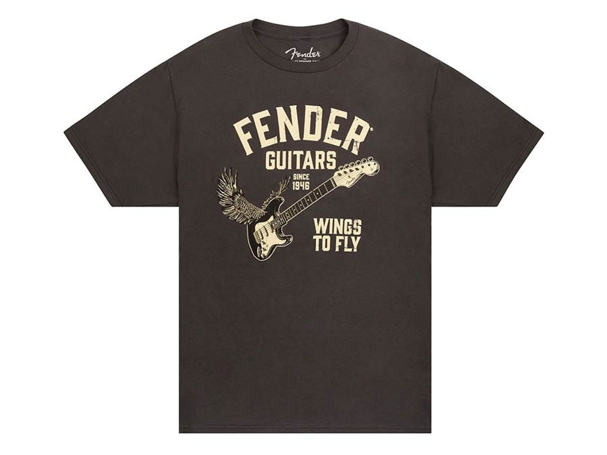Fender  Wings To Fly T-Shirt, vintage black, XXL