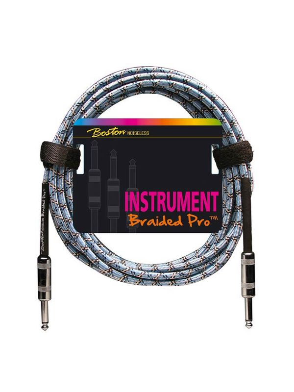 Boston Braided Pro Instrument Cable 3 m - Vintage Blue