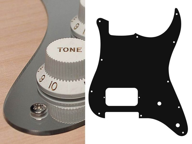 Boston ST-244 Pickguard Strat - Mirror Chrome