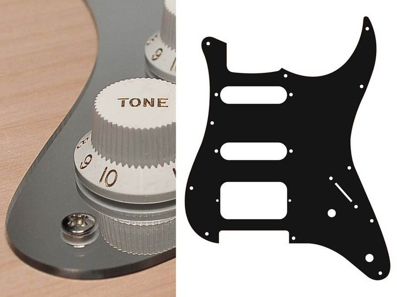 Boston ST-222 Pickguard Strat - Mirror Chrome