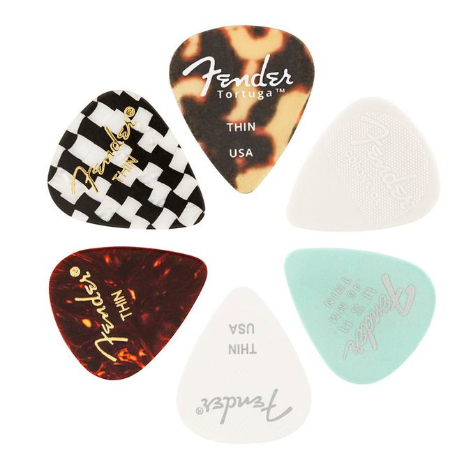 Hovedbilde Fender Material Medley Picks 6 pieces, 351 , thin