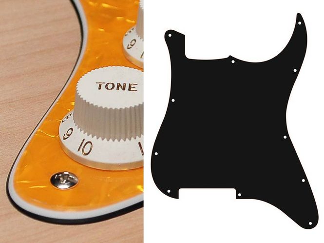 Hovedbilde Boston ST-300 Pickguard Strat - Pearl Yellow