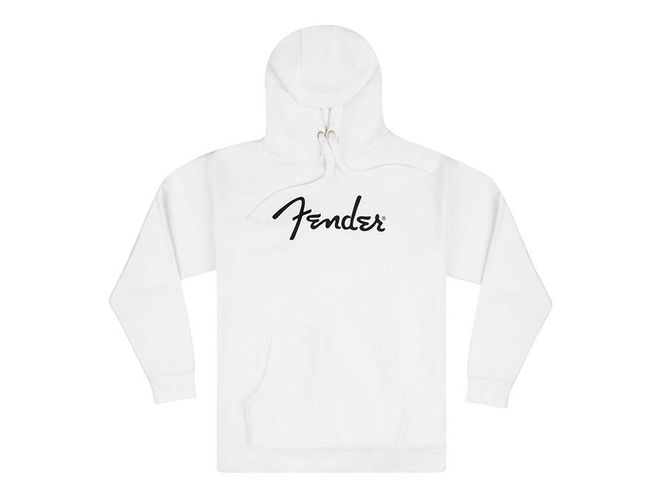 Hovedbilde Fender  spaghetti logo hoodie, olympic white, M