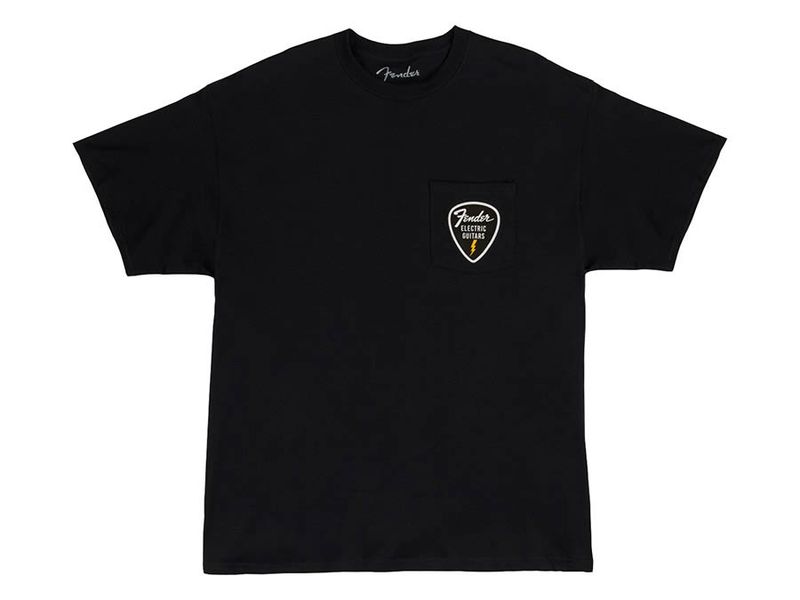 Fender  T-Shirts pick patch pocket, black, S