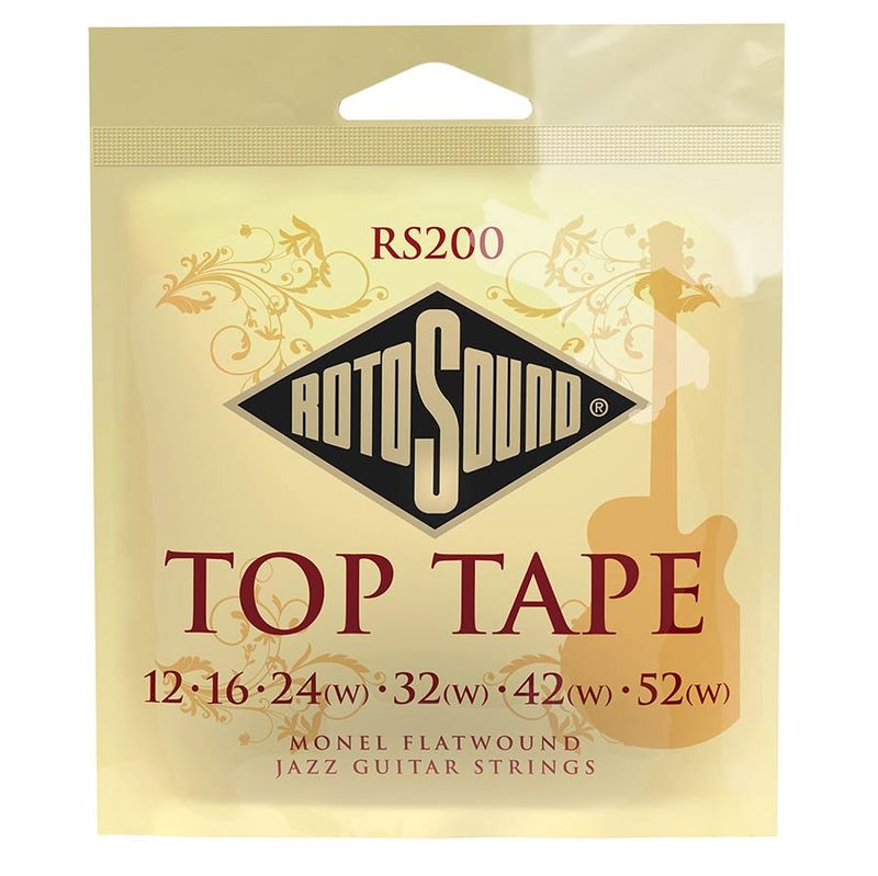 Rotosound RS200 Top Tape Flat Wound 12-52