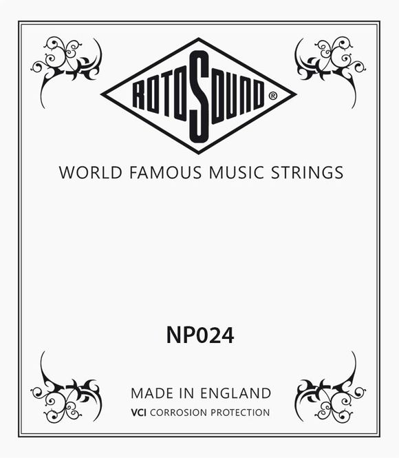 Hovedbilde Rotosound NP024 Single String - Plain Steel