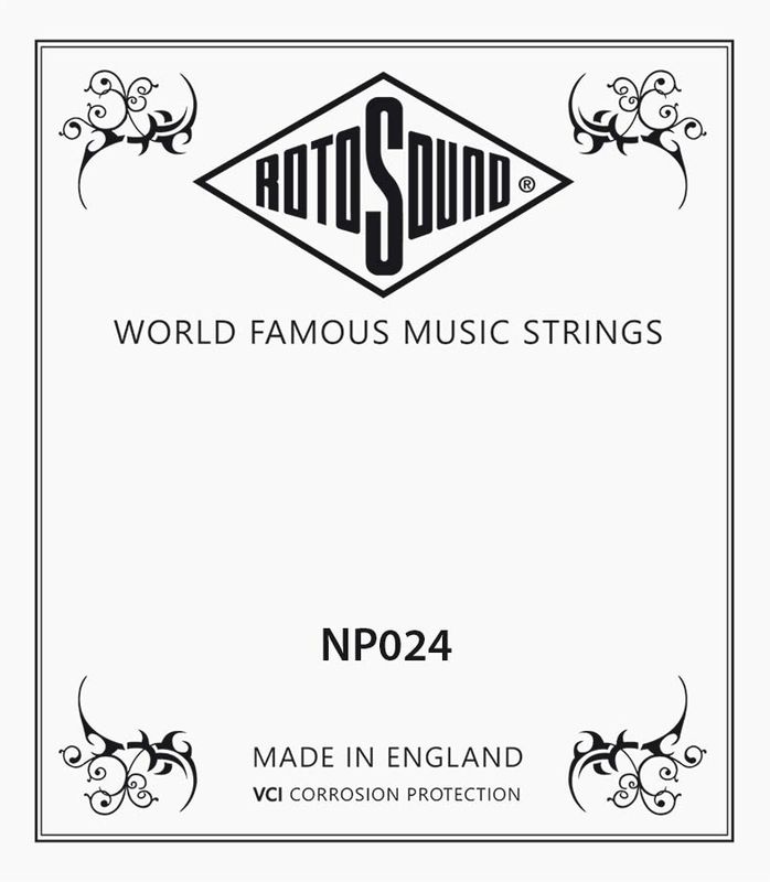 Rotosound NP024 Single String - Plain Steel