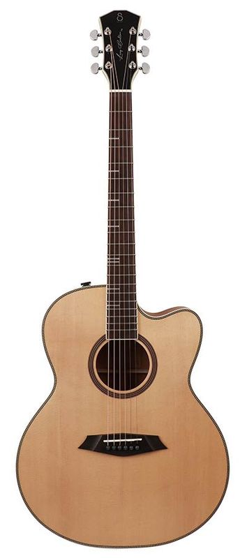 Sire A4 Series Larry Carlton Acoustic Grand Auditorium Guitar - Solid Top and Back (Roasted Top) with SIB electronics - Natural