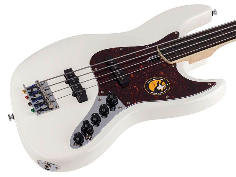 Sire V7 2nd Gen Series Marcus Miller fretless Alder 4-string Bass Guitar Antique White