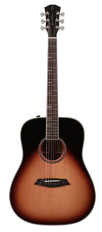 Sire A4 Series Larry Carlton Acoustic dreadnought Guitar - Solid Top and Back (Roasted Top) with SIB electronics - Sunburst