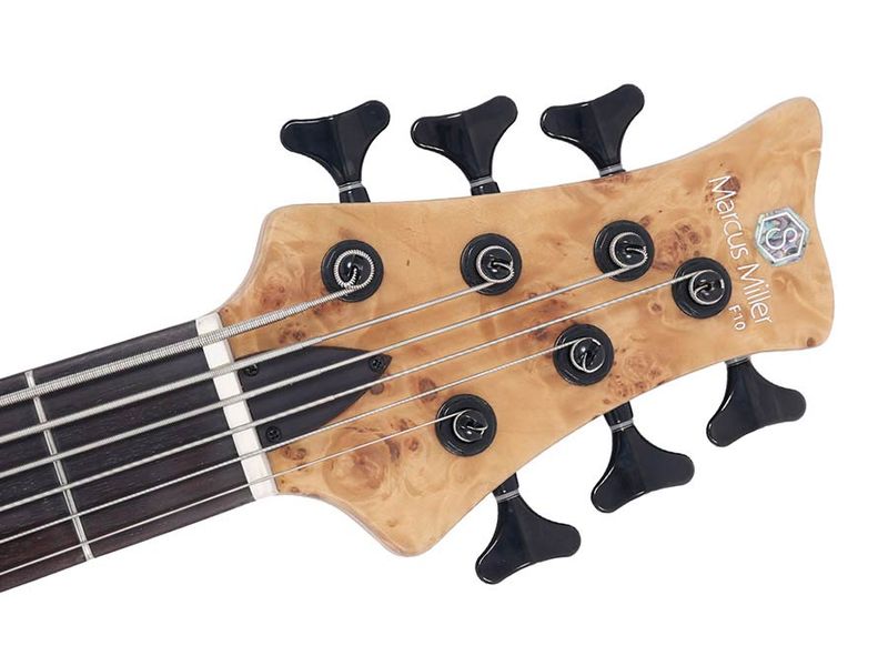 Sire F Series Marcus Miller swamp ash + poplar burl 6-str. active, natural satin, with hardcase