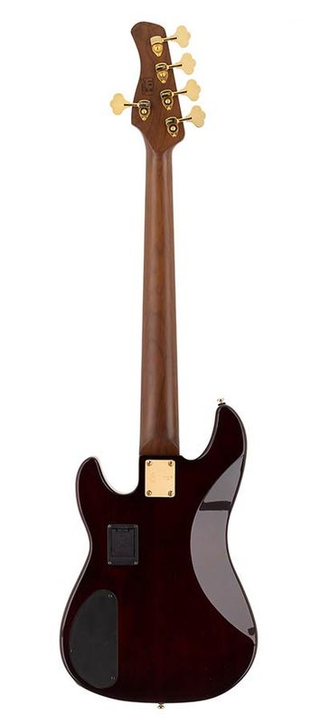 Sire V10 Series Marcus Miller swamp ash + flamed maple 5-string active bass guitar tobacco sunburst, with hard case