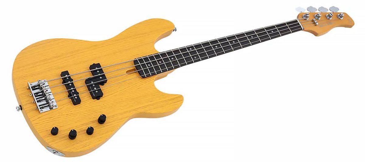 Sire P6 4/BSB mahogany+ash top 4-string active bass guitar butterscotch blonde