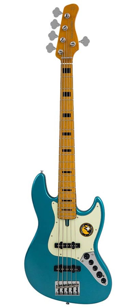 Sire V7+ A5/TP alder 5-string active bass guitar tide pool