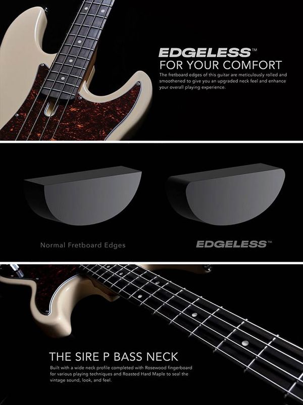 Sire P5 Series Marcus Miller Alder 4-string Passive Bass Guitar Tobacco Sunburst