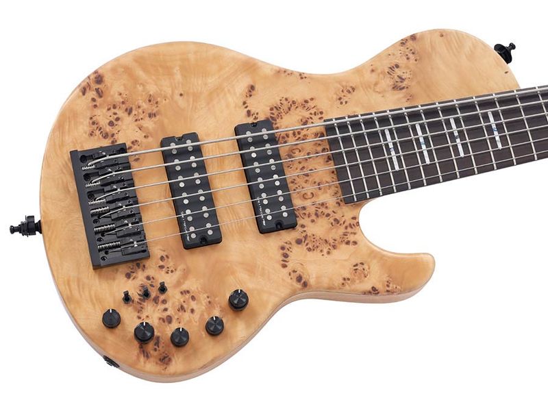 Sire F Series Marcus Miller swamp ash + poplar burl 6-str. active, natural satin, with hardcase
