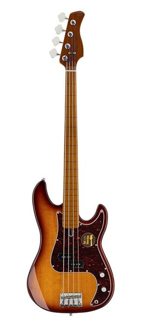 Hovedbilde Sire P5 Series Marcus Miller Fretless Alder 4-string Passive Bass Guitar Tobacco Sunburst