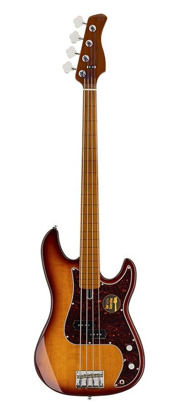 Sire P5 Series Marcus Miller Fretless Alder 4-string Passive Bass Guitar Tobacco Sunburst