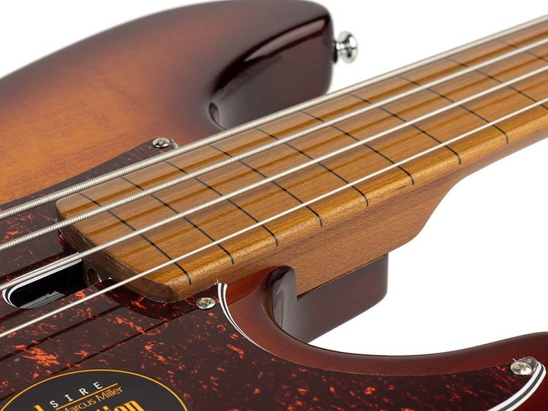 Sire P5 Series Marcus Miller Fretless Alder 4-string Passive Bass Guitar Tobacco Sunburst
