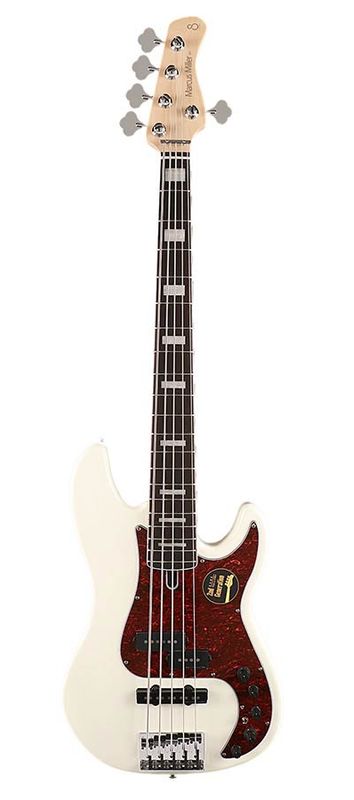 Sire P7 2nd Gen Series Marcus Miller Alder 5-string Bass Guitar Antique White
