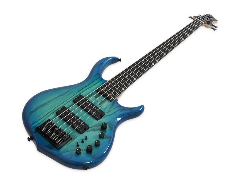 Sire M5 Series Marcus Miller Swamp Ash 5-string Bass Guitar Transparent Blue
